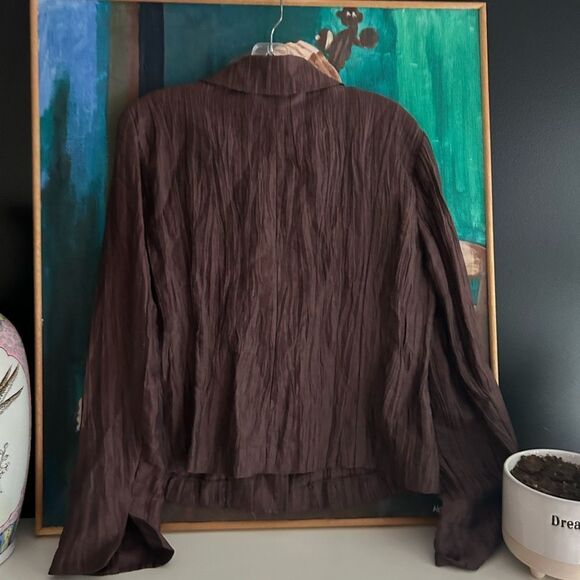 Elegant Brown Blazer for Women 10 - Picture 2 of 11